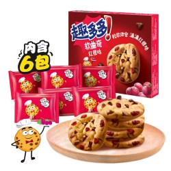 趣多多 软式小点 曲奇饼干 红提味