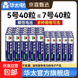 京喜 华太5号7号电池1.5V空调电视遥控器aa电池键盘鼠标话筒儿童玩具 华太银彩7号12粒