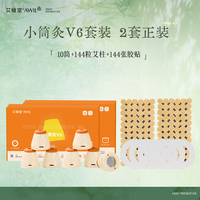 艾修堂 艾灸盒随身灸家用小悬灸筒艾条艾柱艾灸罐10筒 144粒艾柱