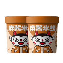 食族人 麻酱米线124g*2南阳风味酸辣粉米粉螺蛳速食方便冲泡米线