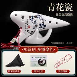 Range 陶笛乐器12孔AC初学者专业陶笛小学生专用儿童初中生十二孔高级