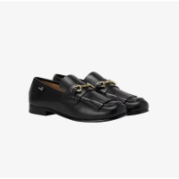 限尺码：MOSCHINO 【金色爱心】环扣装饰乐福鞋