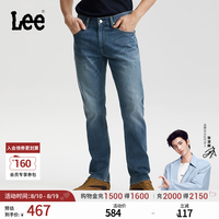 Lee 26春夏新品标准中腰726直筒牛仔裤蓝色男休闲