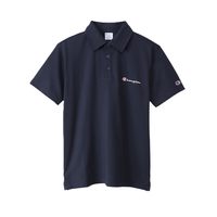 Champion 独家脚本徽标刺绣基本款 Polo 衫,短袖,100% 纯棉,Polo SHIRTC3-X361Z 男式, 海军蓝