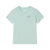 Levi's李维斯 美式复古LOGO印花 浅蓝色 XS 女士T恤