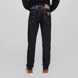Lee 商场同款24春季705标准中腰锥形101+清水洗男牛仔裤潮流