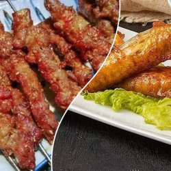 新疆 烤牛肉大串+烤鸡翅套餐兑换券·1张