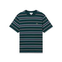 LACOSTE 法国鳄鱼男装春夏经典潮流舒适百搭休闲条纹宽松T恤