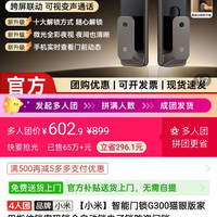 小米 智能门锁G300猫眼版家用指纹锁密码锁全自动锁电子锁防盗门锁