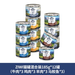 ZIWI 滋益巅峰 混合口味全阶段猫粮 主食罐 185g