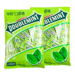 绿箭 口香糖100片条装箭牌薄荷糖1大袋清凉清口接吻糖果清新口气