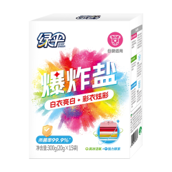 绿伞 活氧爆炸盐杀菌除螨洗衣去污粉去黄增白母婴儿衣物彩漂粉