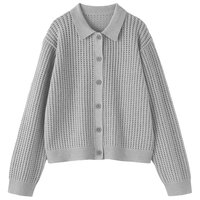 無印良品 MUJI POLO开衫 女外套