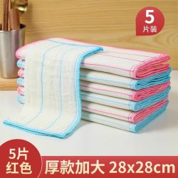 洁丽雅 抹布厨房专用吸水家用不易掉毛不易沾油清洗神器加厚百洁布