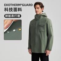 诺诗兰 单层冲锋衣男春秋冬外套运动休闲外套户外防风外套秋装-防油污水
