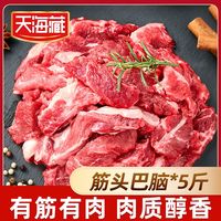 天海藏 筋头巴脑2.5kg原切牛肉有筋有肉巴西等地进口牛肉