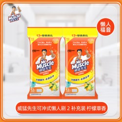 威猛先生 懒人刷清洁庄臣马桶刷套装厕所马桶死角除垢可抛含清洁剂