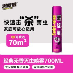 black swirl-wind 杀虫喷雾剂气雾灭蚊跳蚤苍蝇蚂蚁蟑螂药家用室内非无毒神器