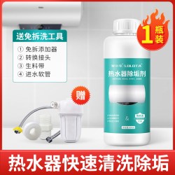 爱尔奇 柠檬酸热水器清洗剂燃气电热水器内胆除垢剂免拆清洁水垢专用工具