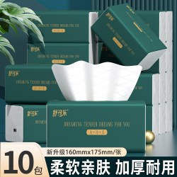 舒可乐 40大包抽纸巾家用卫生纸厨房擦手纸面巾纸整箱加厚装餐巾纸手纸