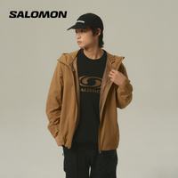 萨洛蒙 男款 户外运动潮流休闲防风透气外套 MODYSSEY WINDSHELL JKT 赭色 C29932 XL 180/100A