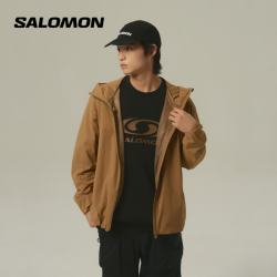 萨洛蒙 男款 户外运动潮流休闲防风透气外套 MODYSSEY WINDSHELL JKT 赭色 C29932 XL 180/100A