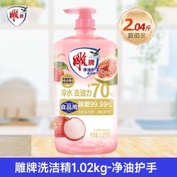 雕牌 洗洁精1.02kg2按压瓶除菌家庭用实惠装冷水去油