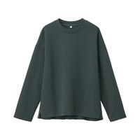無印良品  無印良品 MUJI 女士圆领长袖T恤 W9AB126 深灰色 L