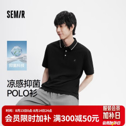 森马 101325115116 凉感抑菌 黑色 L POLO衫