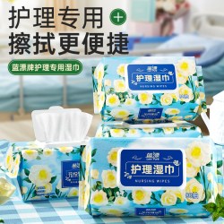 蓝漂 80抽湿巾纸大包加厚大尺寸手口屁可用实惠装温和清洁不刺激湿纸巾