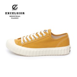 EXCELSIOR 饼干鞋 黄色板鞋百搭休闲鞋女厚底帆布鞋男