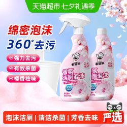 老管家 洁厕灵泡沫厕所马桶清洁强力除垢清洁杀菌除臭清香去味