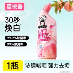 老管家 洁厕灵液马桶清洁剂强力除垢除臭清香型去污去黄洗厕所神器