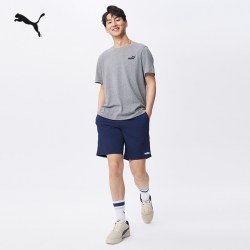 PUMA 黑色直筒休闲跑步短裤男PUMA彪马官方夏季健身运动裤 690282