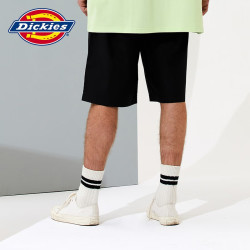 Dickies 短裤 男纯棉舒适经典五分下装短裤夏日胶囊10576 黑色 （宽松版型） 30