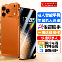 金立 老人智能手机大字大声AI辅助简易模式 一键亲情拨号微信抖音可用6.5英寸大屏大内存 橙色 8核+64GB
