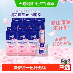 得宝 mini便捷常规/樱香/黄油小熊联名卫生湿巾任选
