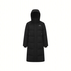波司登 户外系列 男女款连帽长款保暖纯色羽绒服 B250246320 （90绒）