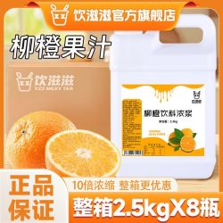 饮滋滋 10倍浓缩柳橙果汁整箱冲饮橙汁商用咖啡奶茶餐饮店专用批发