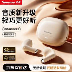 纽曼 LY89 主动降噪 真无线蓝牙耳机  象牙米