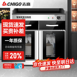 志高 茶水消毒柜商用 立式餐厅饭店配餐柜 厨房餐具茶杯碗筷柜 臭氧中温红外线保洁柜 YTP-750C2C