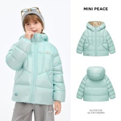 Mini Peace [鹅绒]MINIPEACE太平鸟童装男女童轻羽绒珠光秋冬装