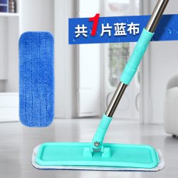 美术家 拖把家用平板拖木地板一拖2026新款平拖打蜡擦地地拖粘贴式拖布净