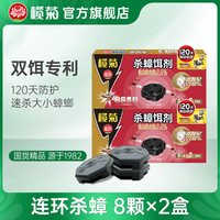 榄菊 杀蟑饵剂双智星家用蟑螂药大小通用一窝端厨房灭蟑16颗
