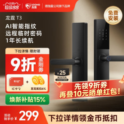龙霆 T3 指纹识别 电子锁