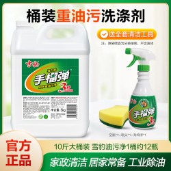 雪豹 强力型重油污净手榴蛋清洁剂厨房免拆洗抽油烟机油葫芦10斤装