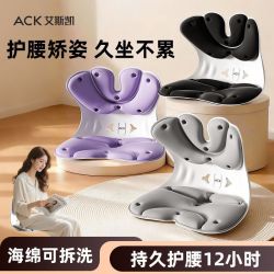 艾斯凯 护腰靠背坐垫一体舒适不累家用矫正坐姿孕妇久坐人体工学腰部座椅