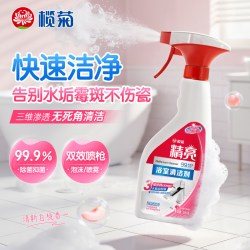 榄菊 精亮浴室清洁剂除水垢除菌除霉不伤瓷面家用清洁剂白桃香500g