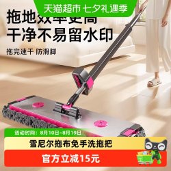 享家美 平板拖把家用一拖净干湿两用吸水性强不伤木地板90%脱水率