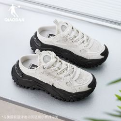 乔丹 硬糖丨乔丹老爹鞋女夏季新款厚底增高网面休闲鞋运动鞋秒穿脱鞋子